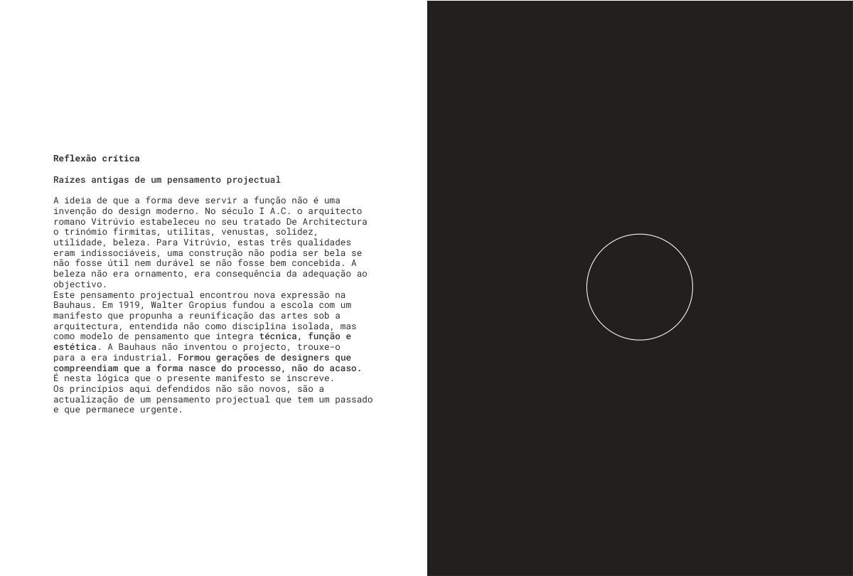 Design 0.1 | Um Regresso à Origem