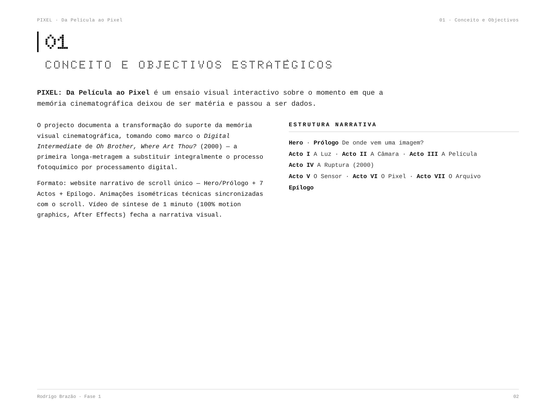 PIXEL | Gestão de Projeto e Orçamento