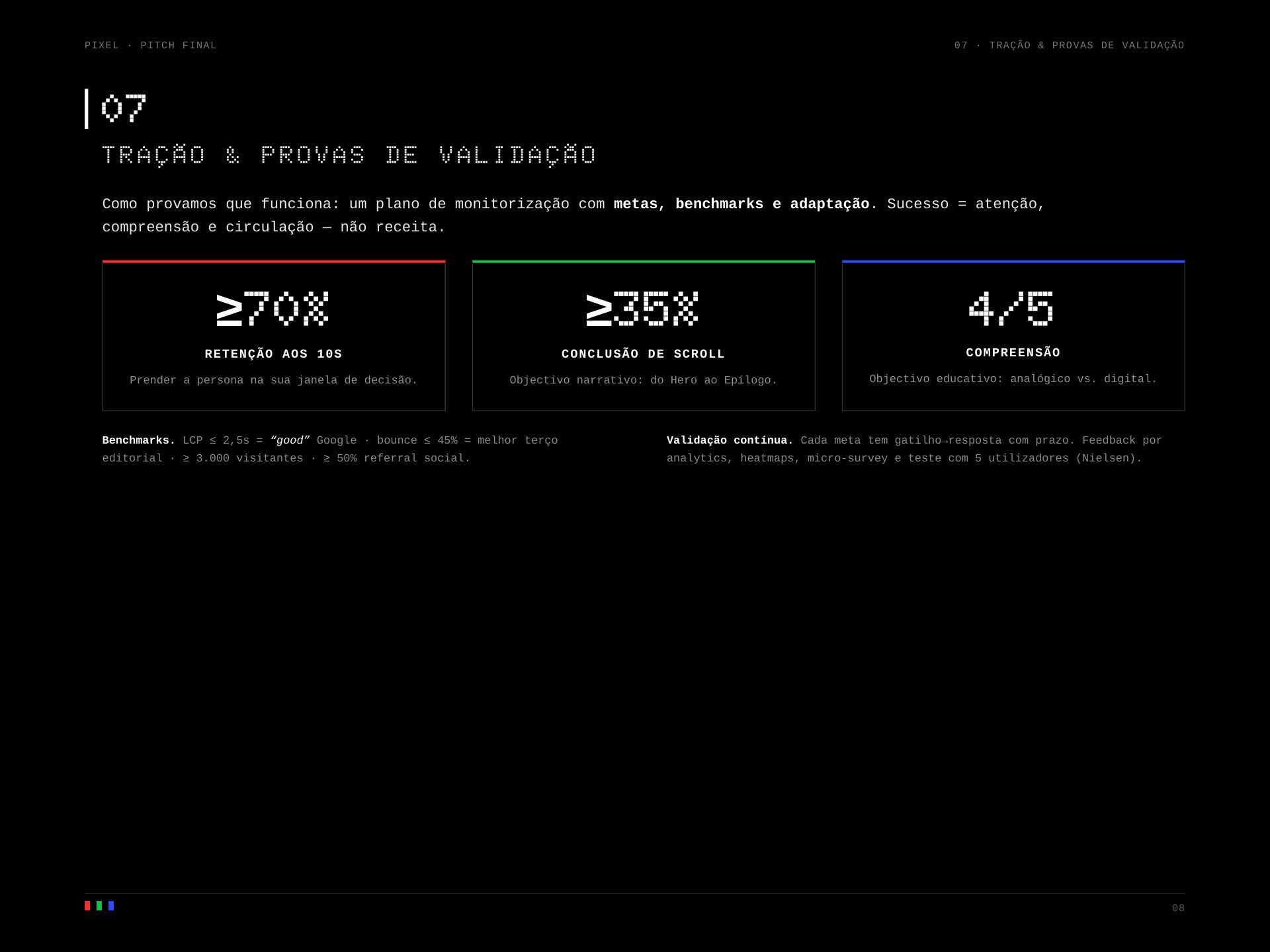 PIXEL | Gestão de Projeto e Orçamento
