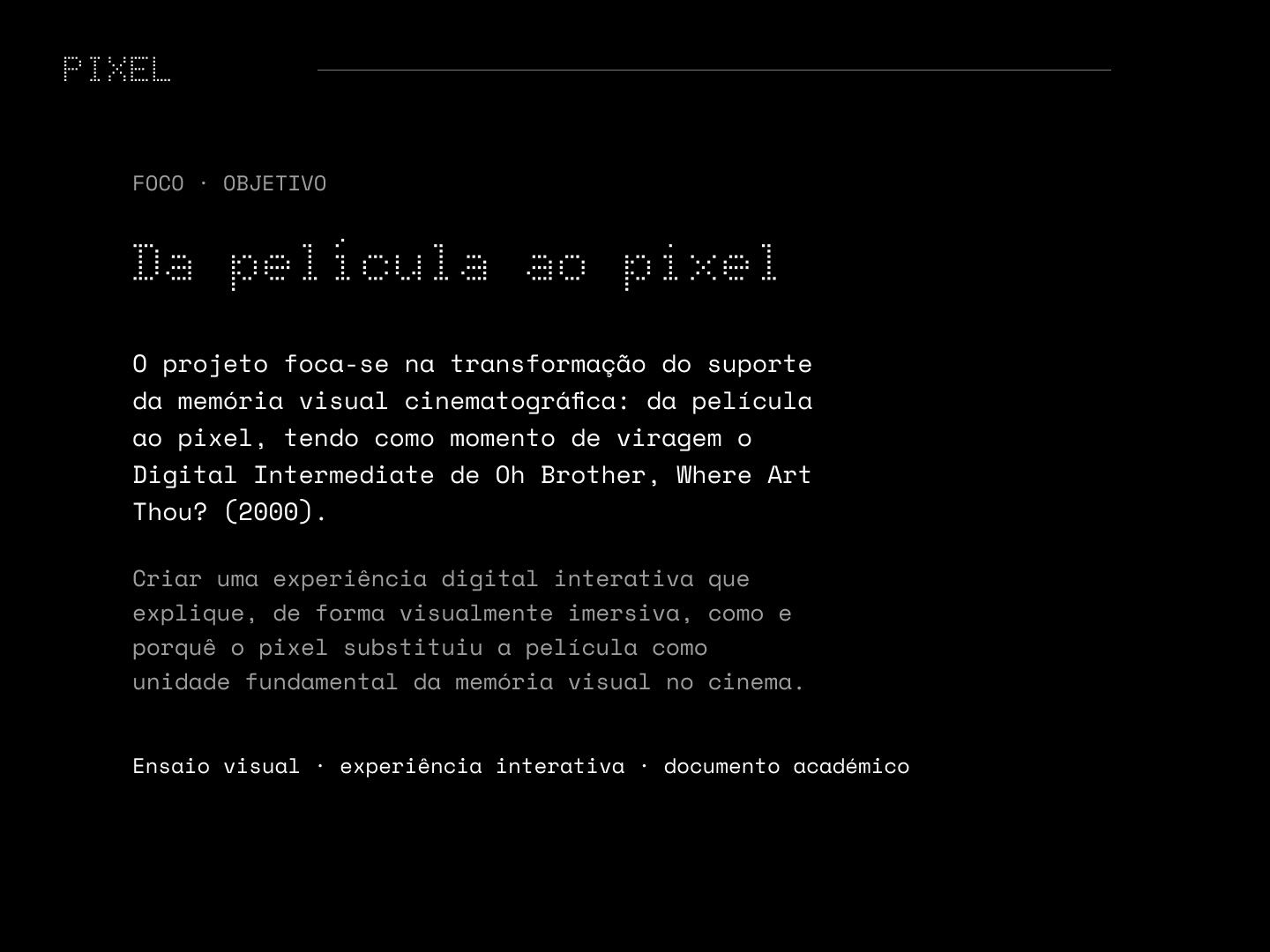 PIXEL | Website Interactivo