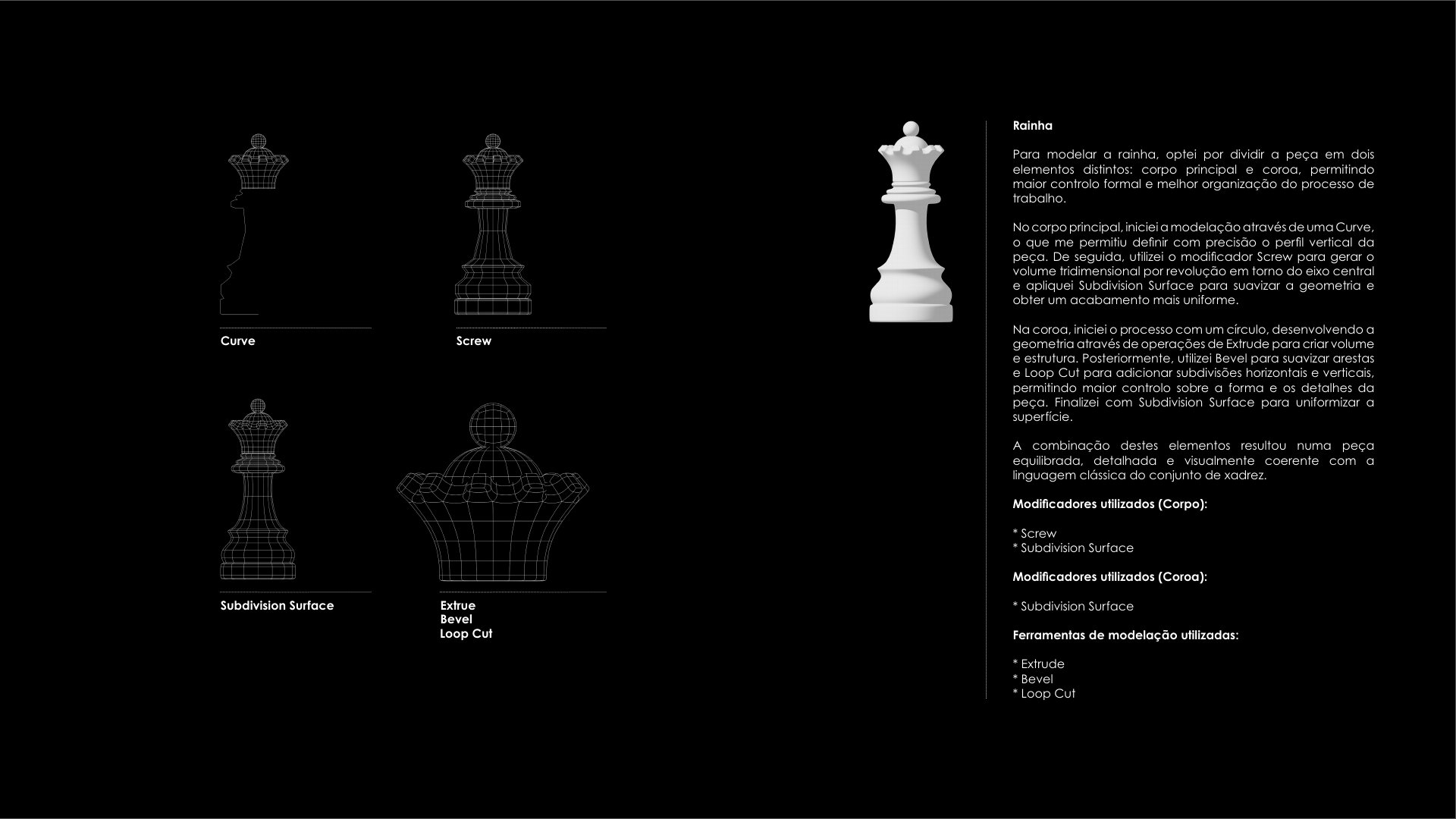 Tabuleiro de Xadrez 3D | Blender