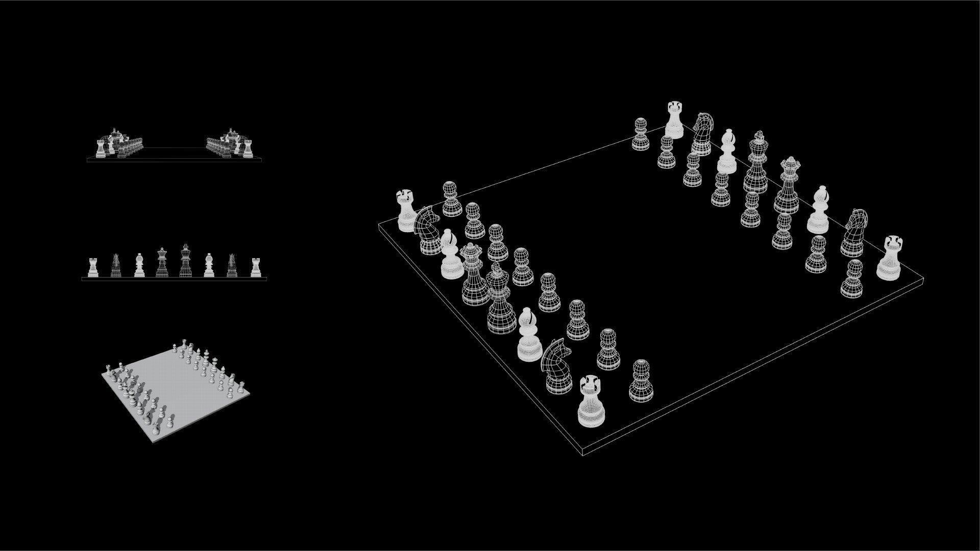 Tabuleiro de Xadrez 3D | Blender